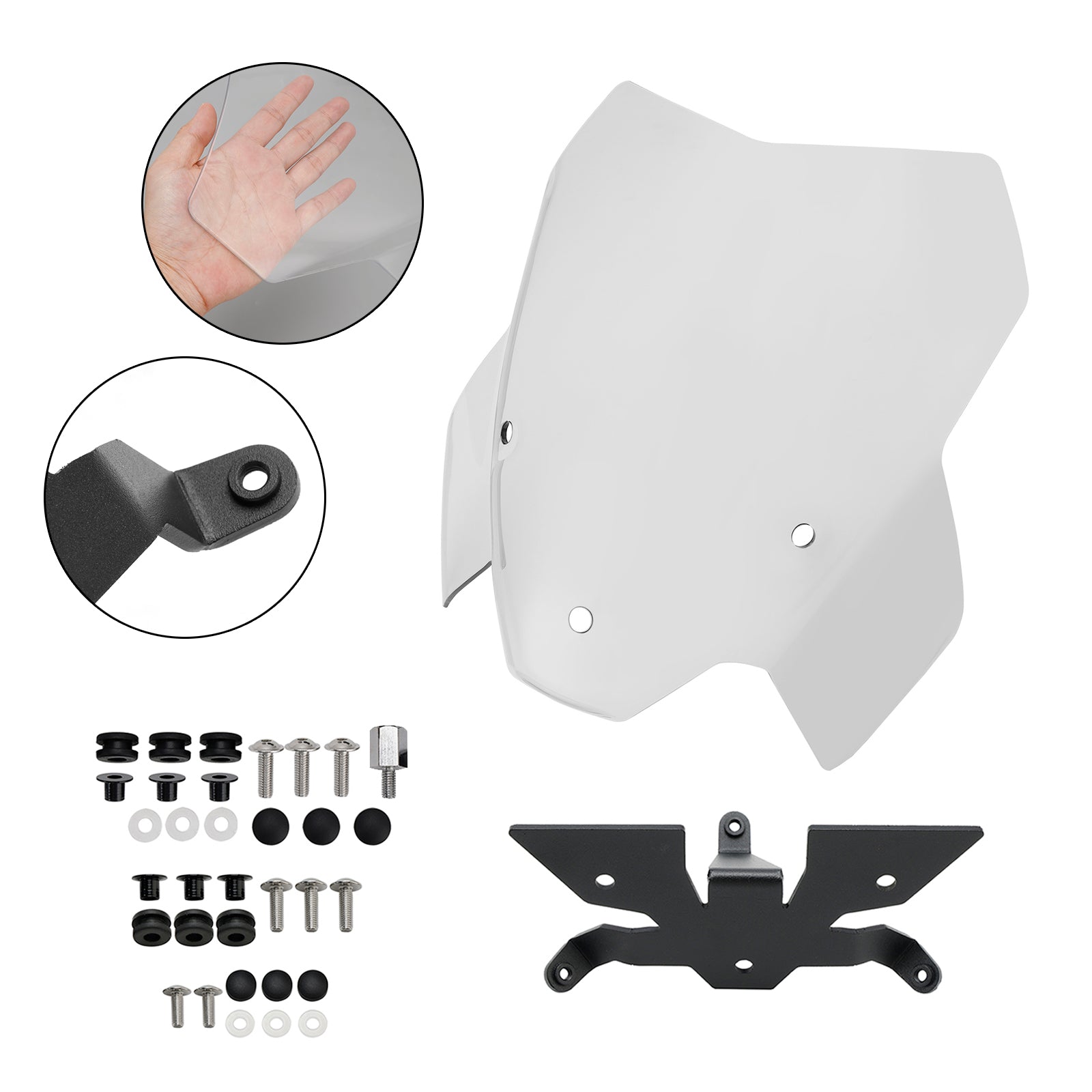 21-22 BMW S1000R Scheinwerfer-Windschutzscheibenabdeckung Windschutzscheiben-Windschutzscheibe