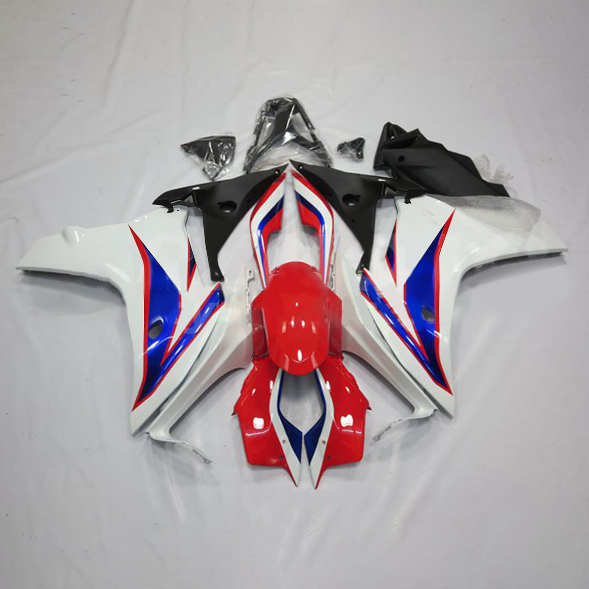 Amotopart 2011-2013 Honda CBR600F Kit de carenado blanco rojo azul