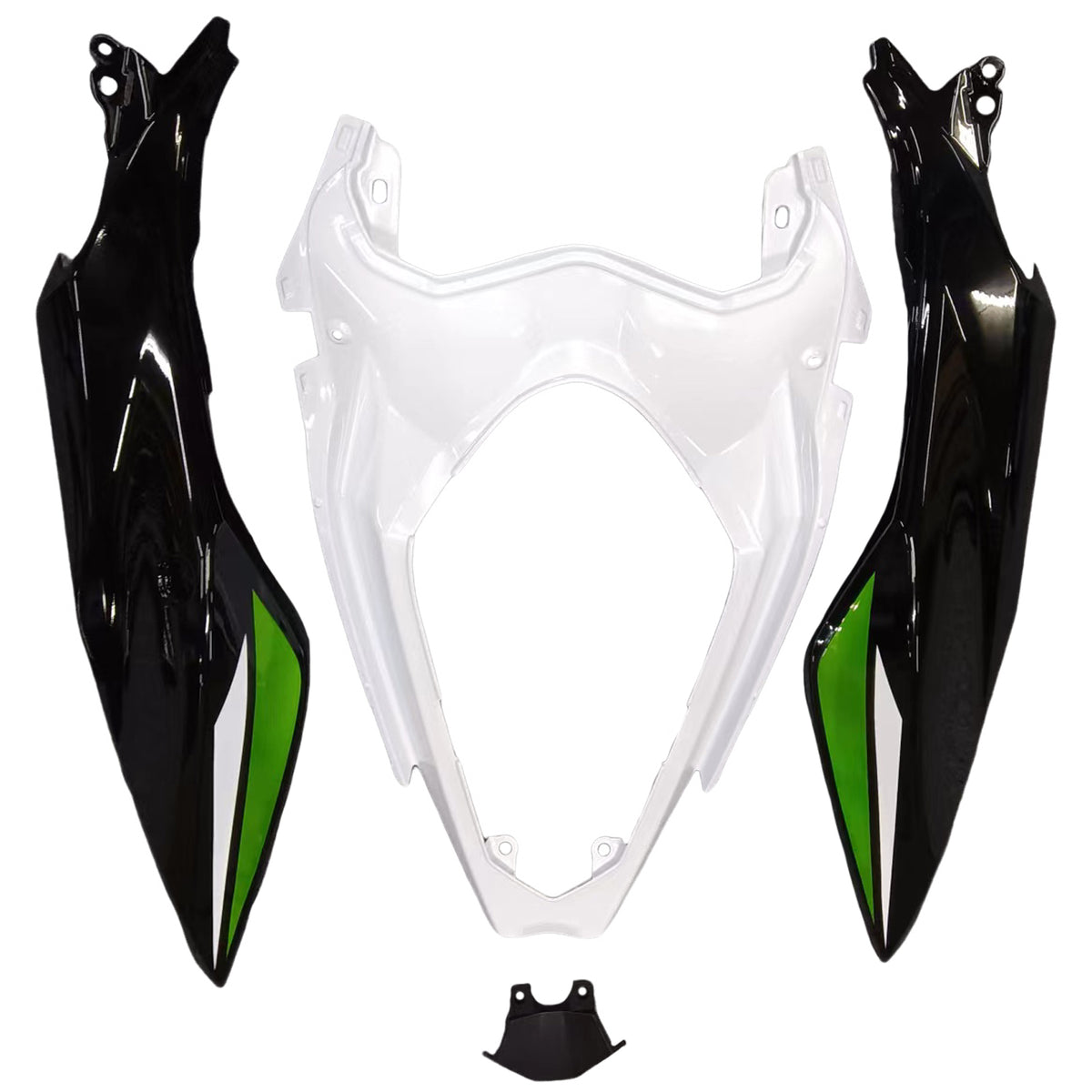 Amotopart 2018-2024 Kawasaki Z400 Gray White Black Fairing Kit