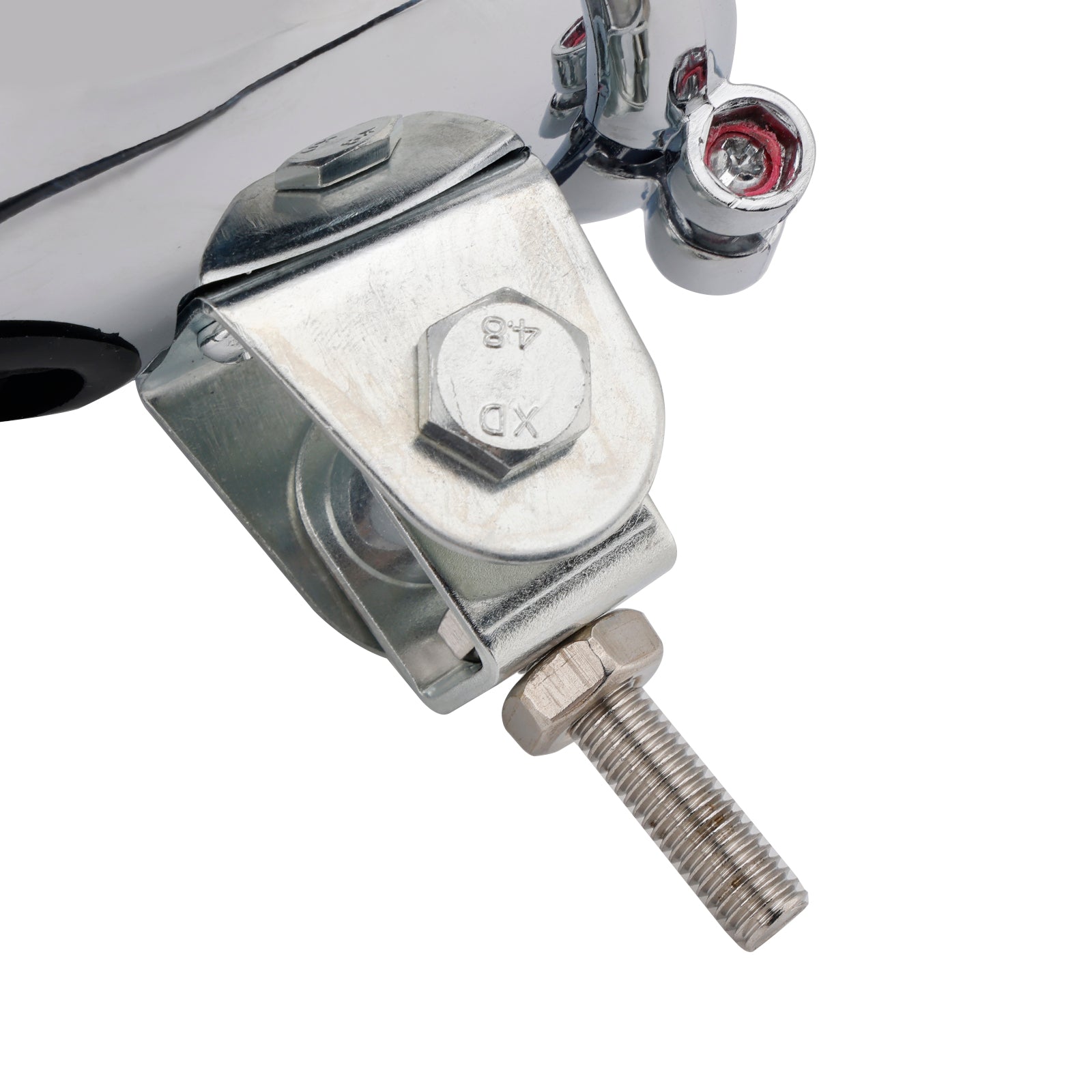 Racer Bobber Chopper Motorcycle Beam Headlight Fog Lamp Custom Chrome #D62