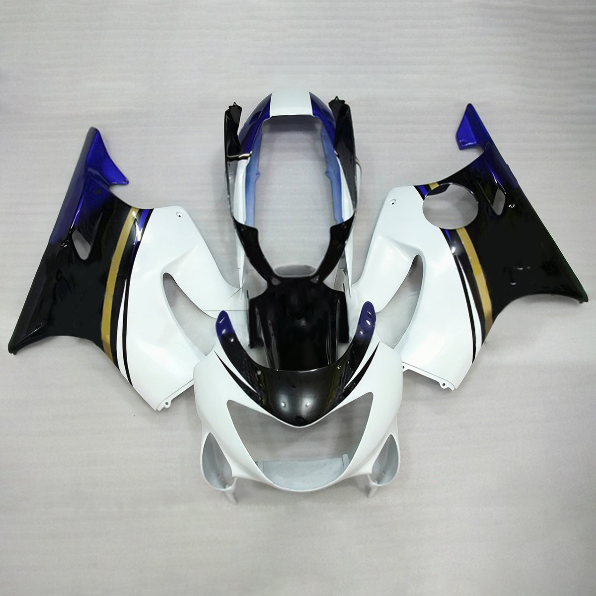 Amotopart 1999-2000 Honda CBR600 F4 White Black Fairing Kit