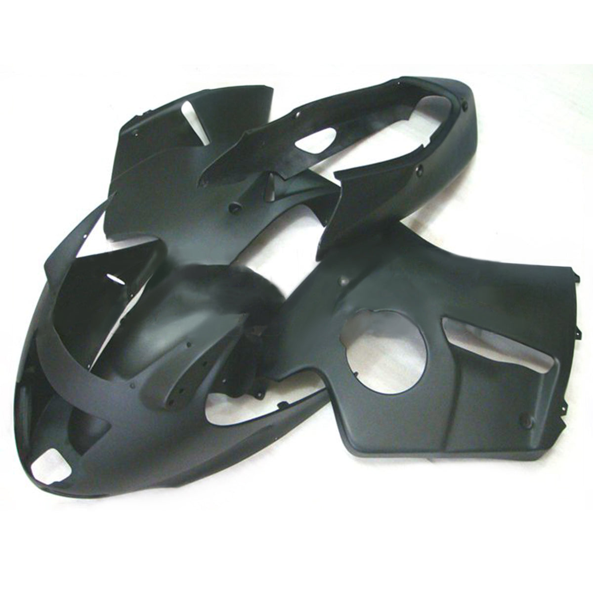 Amotopart 1996-2007 Honda CBR1100XX SuperBlackBird Black Gray Fairing Kit