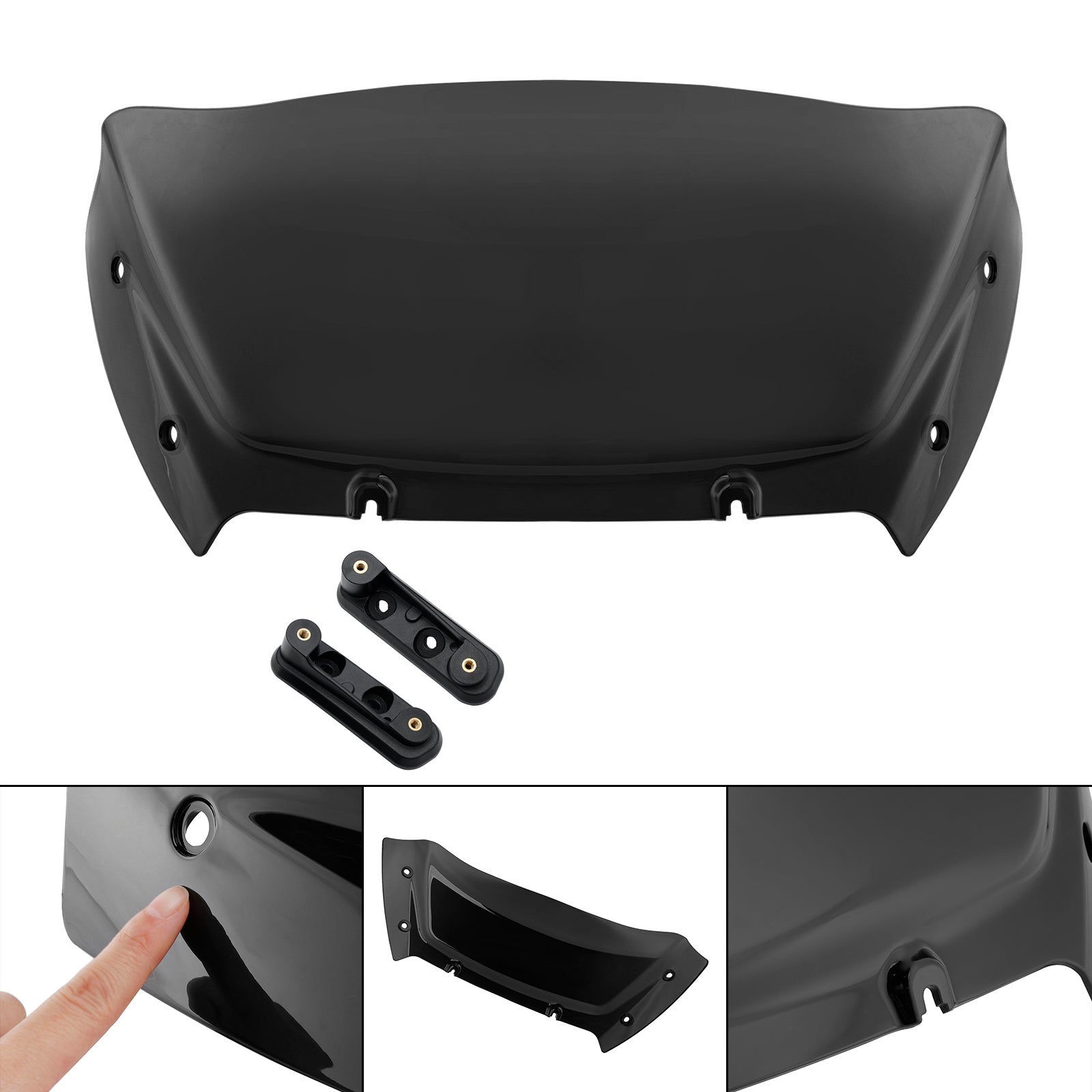 Touring Street Glide CVO 117 121 2023-2024 9" Windshield with Bracket