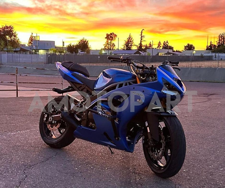Amotopart 2003-2004 Kawasaki ZX6R Fairing G-Blue Kit