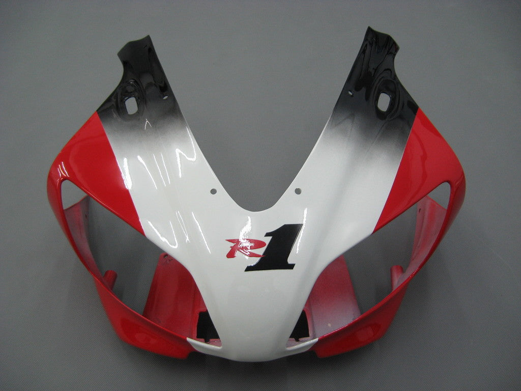 Amotopart 1998-1999 YAMAHA YZF 1000 R1 RED & WHITE LOGOS FAIRING KIT