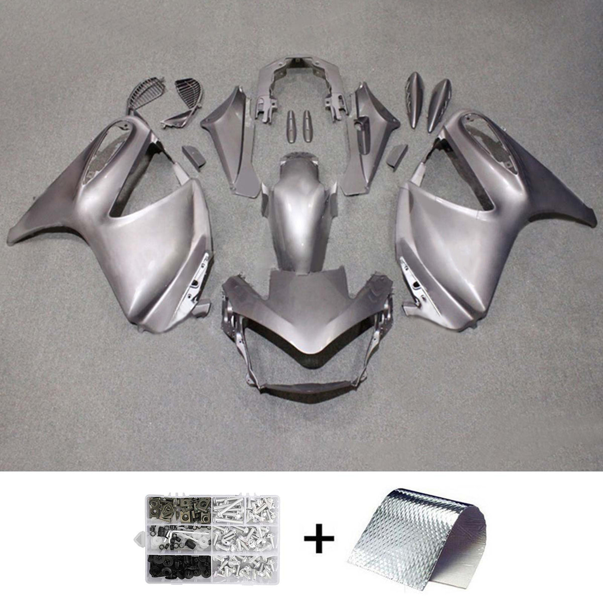Amotopart 2002-2016 Honda STX1300 ST1300 Black Gray Fairing Kit