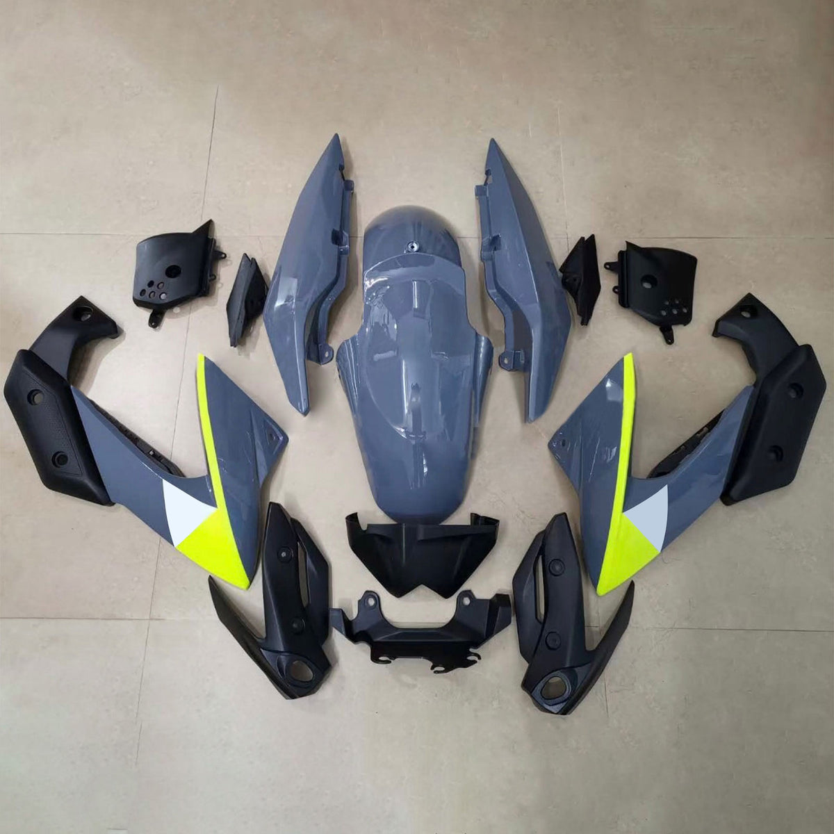 Amotopart 2009-2012 Yamaha XJ6 Blue Black Fairing Kit