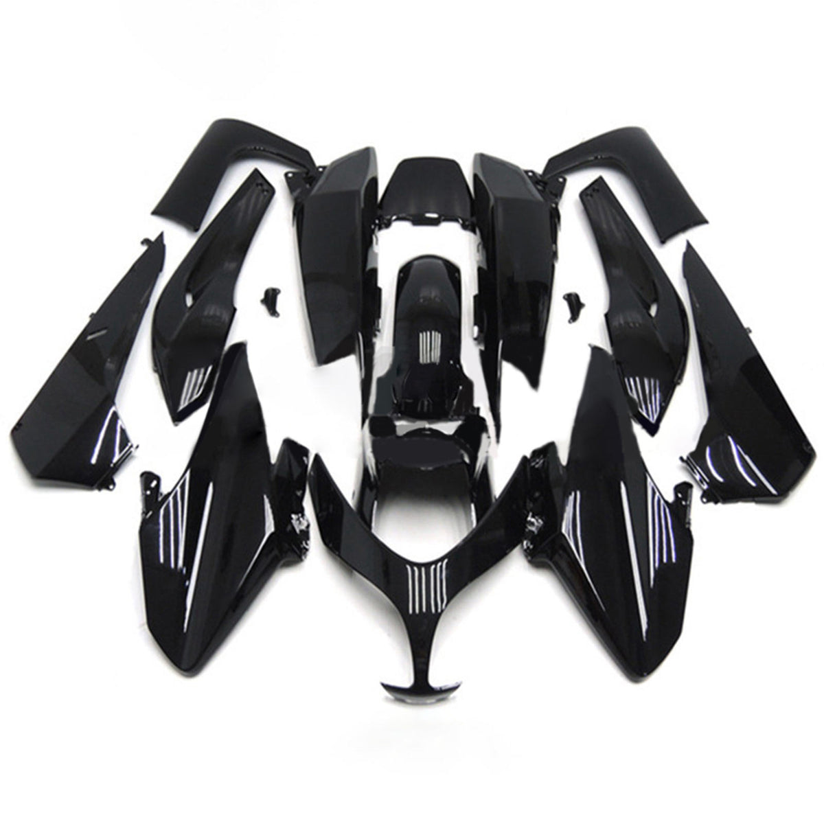 Amotopart 2008–2012 Yamaha TMAX XP500 Weiß Schwarz Verkleidungsset