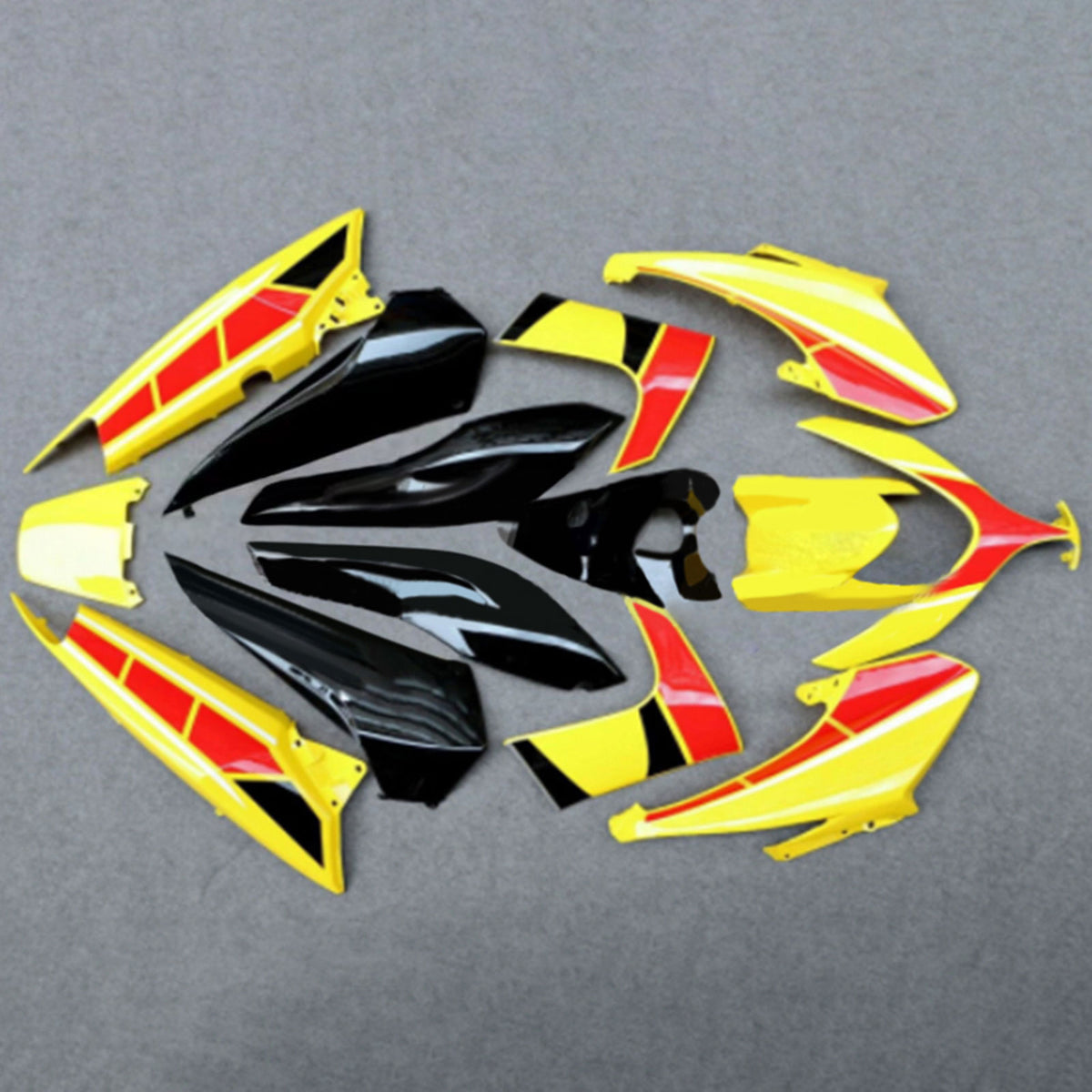 Amotopart 2008-2012 Yamaha TMAX XP500 Sort Gul Rød Fairing Kit