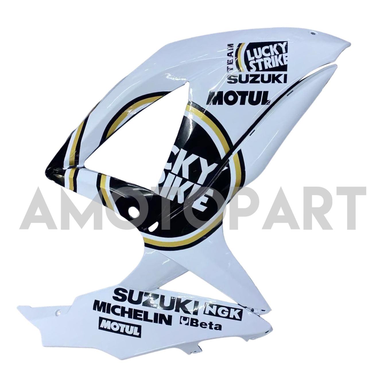 Amotopart 2008-2009 Suzuki GSXR 600/750 White Black Fairing Kit