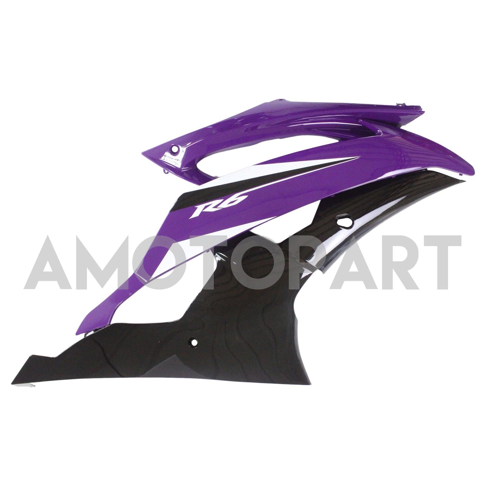 Amotopart 2008–2016 YZF 600 R6 Yamaha Lila&Schwarzes Verkleidungskit
