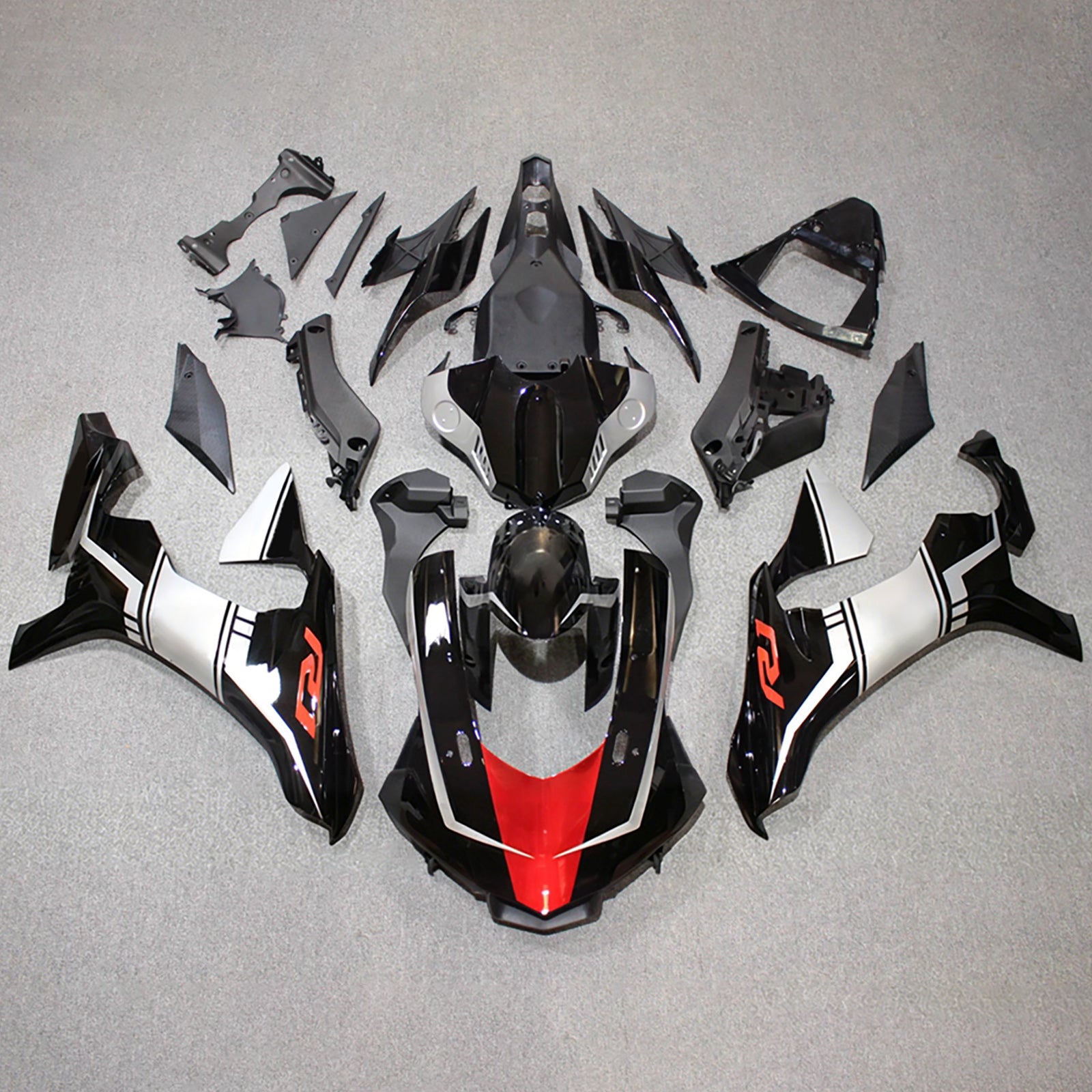 Amotopart 2015-2019 Yamaha YZF 1000 R1 Černá sada kapotáže
