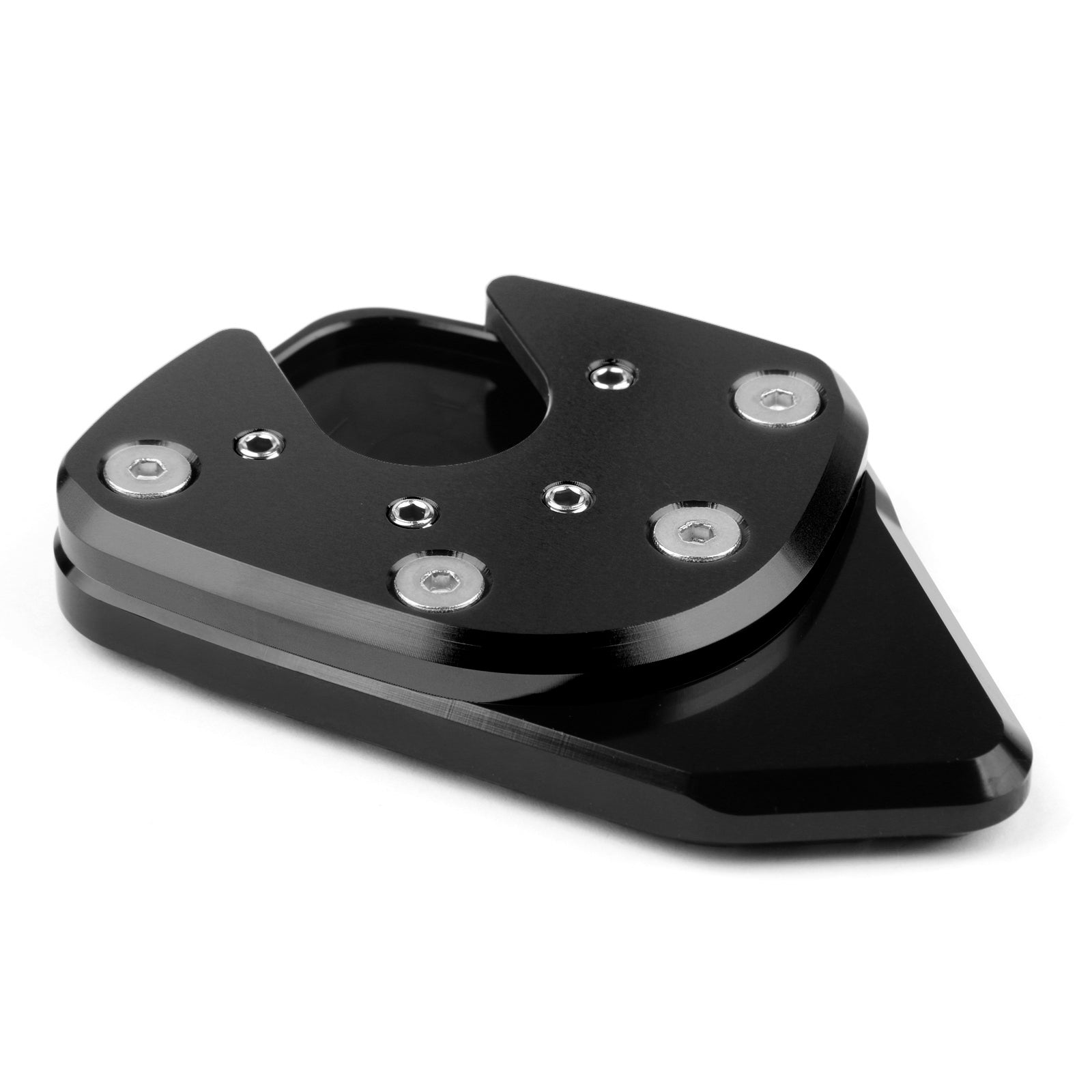 17-18 Honda X-ADV 750 Soporte lateral Ampliar placa de extensión Negro