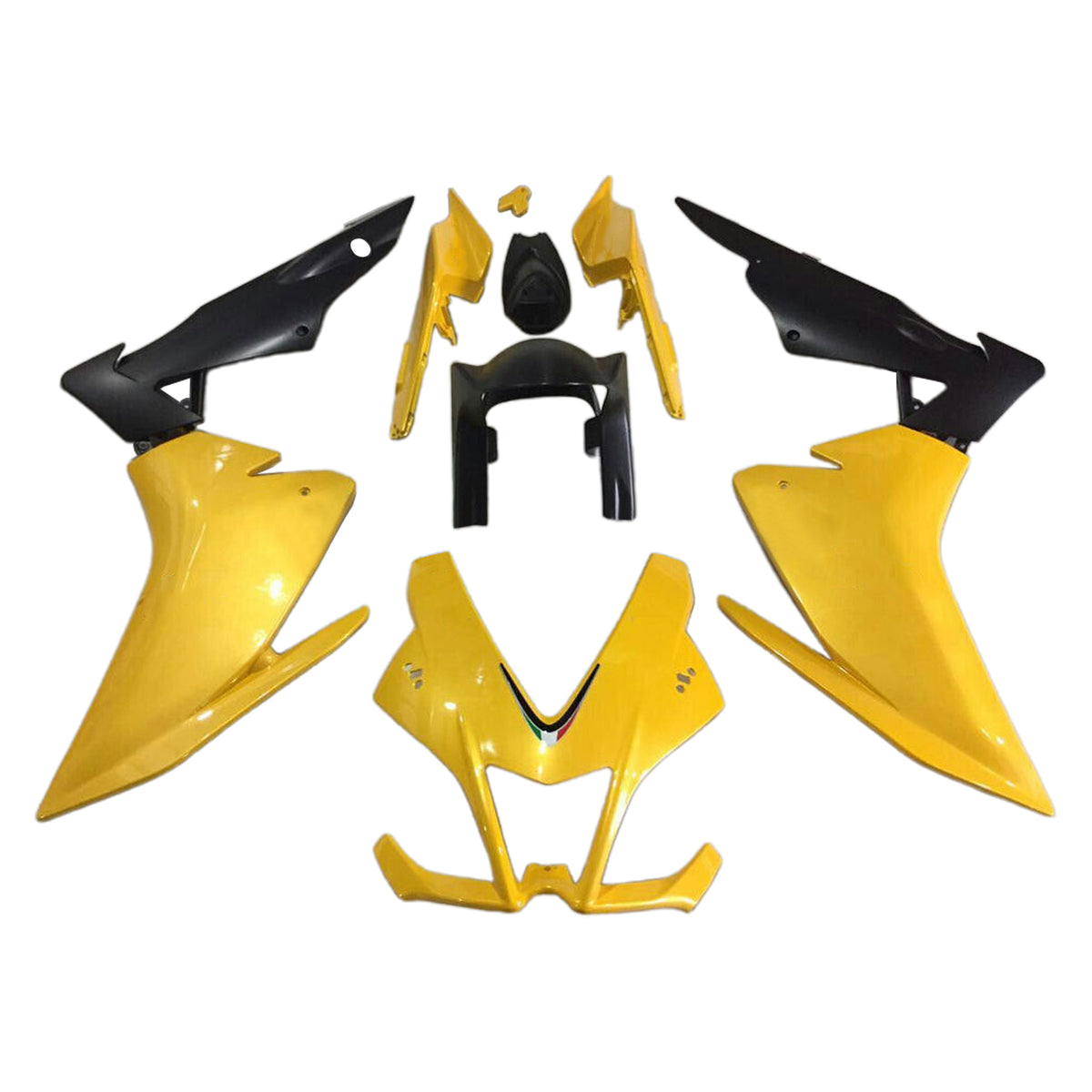Amotopart 2009-2015 Aprilia RSV4 1000 Yellow Fairing Kit
