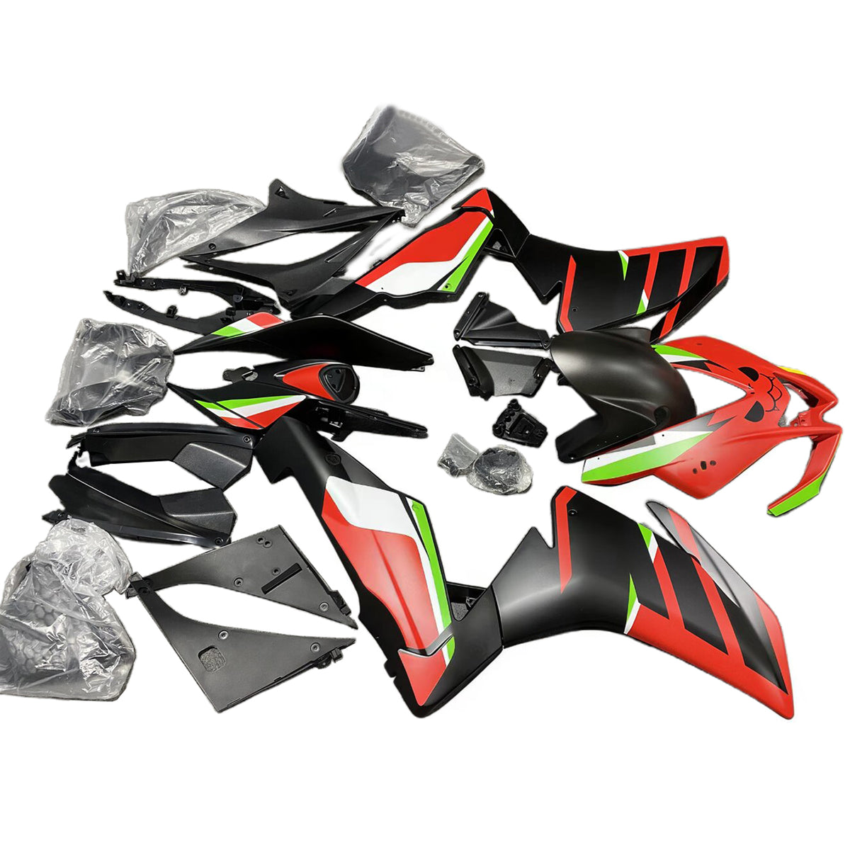Amotopart 2009-2015 Aprilia RSV4 1000 zwart rood wit kuipset
