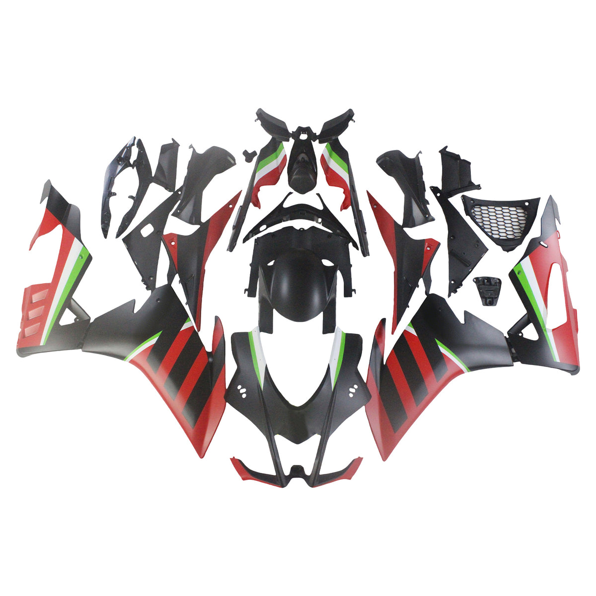 Amotopart 2016-2020 Aprilia RSV4 1000 Red Black Fairing Kit