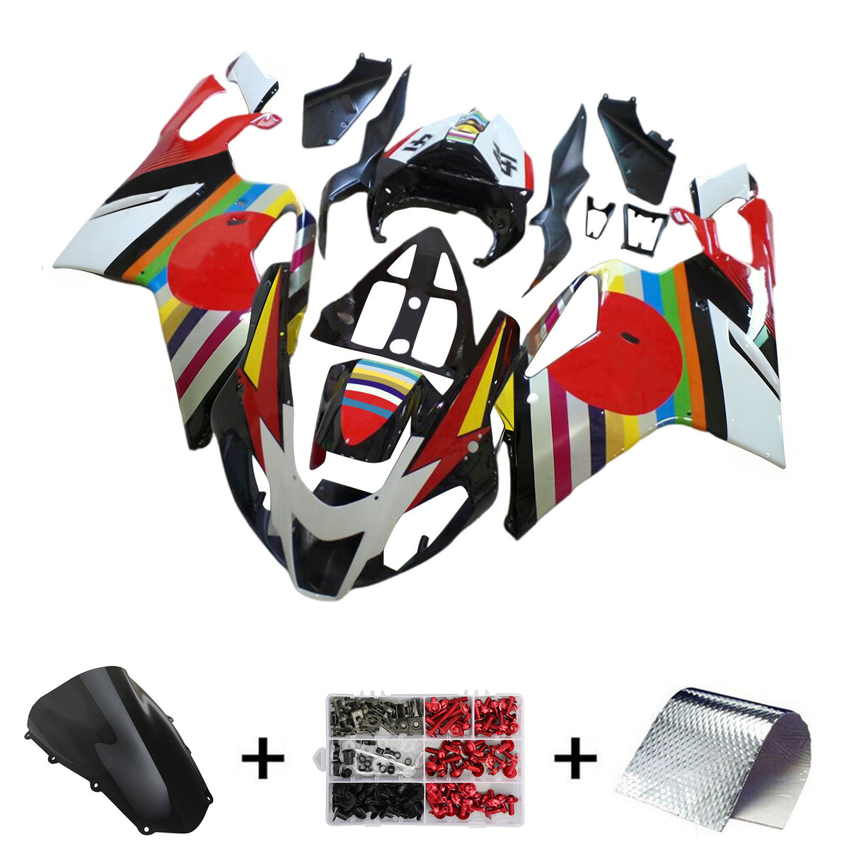 Zestaw owiewki RainBow Amotopart 2003-2006 Aprilia RSV1000