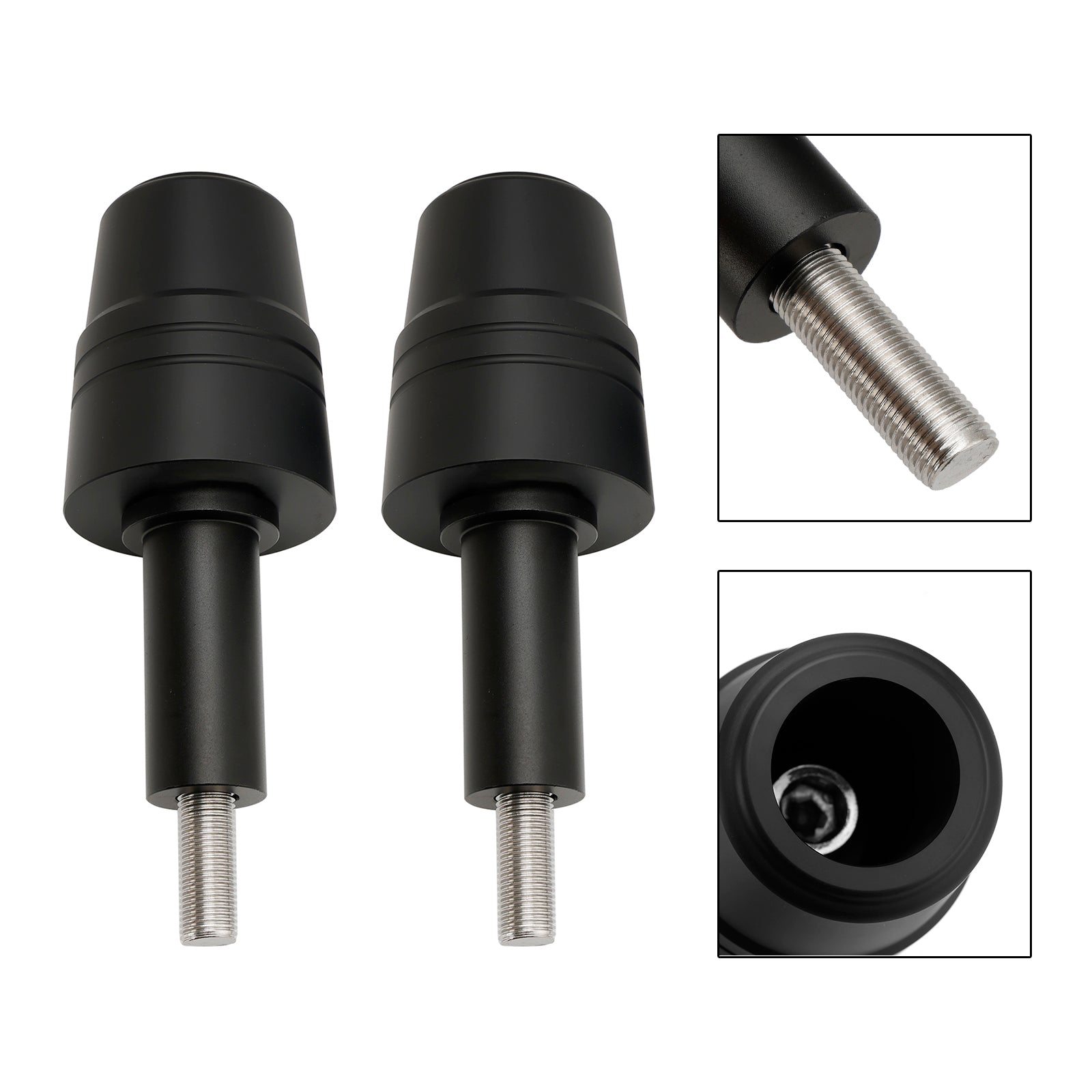 Aluminiumrahmen Crash Slider Schutz Schwarz für Yamaha Mt-07 Fz-07 Tracer 14-23