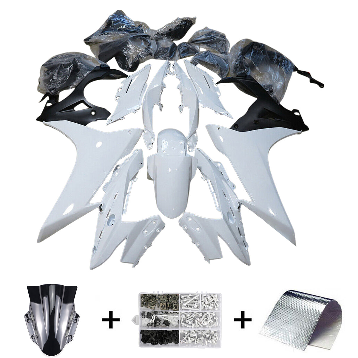 Amotopart 2017-2020 Suzuki GSX250R Gray Black Blue Fairing Kit