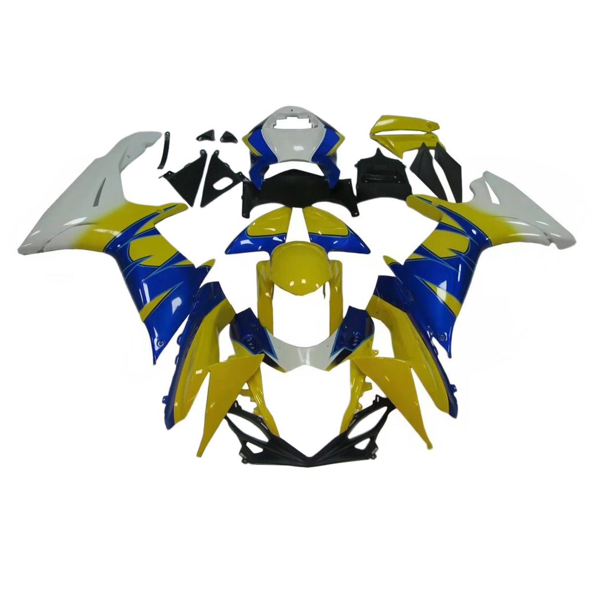 Amotopart 2011-2026 Suzuki GSX-R600 GSX-R750 K11 Vit Blå Grå Gul Fairing Kit