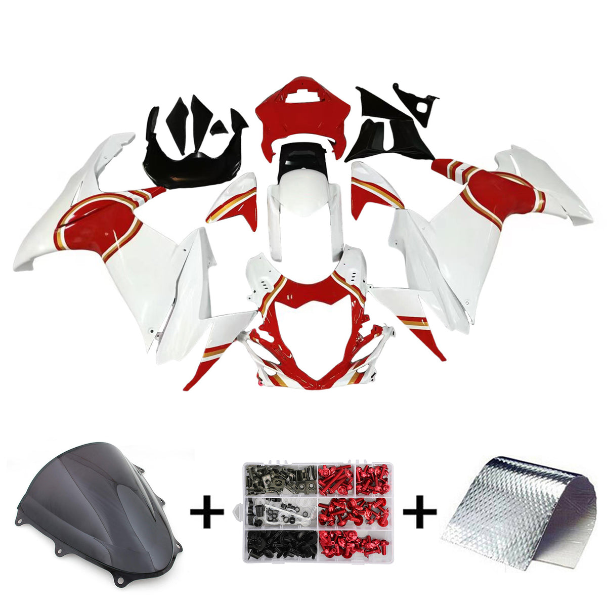 Amotopart 2011-2026 Suzuki GSX-R600 GSX-R750 K11 Red White Orange Black Fairing Kit