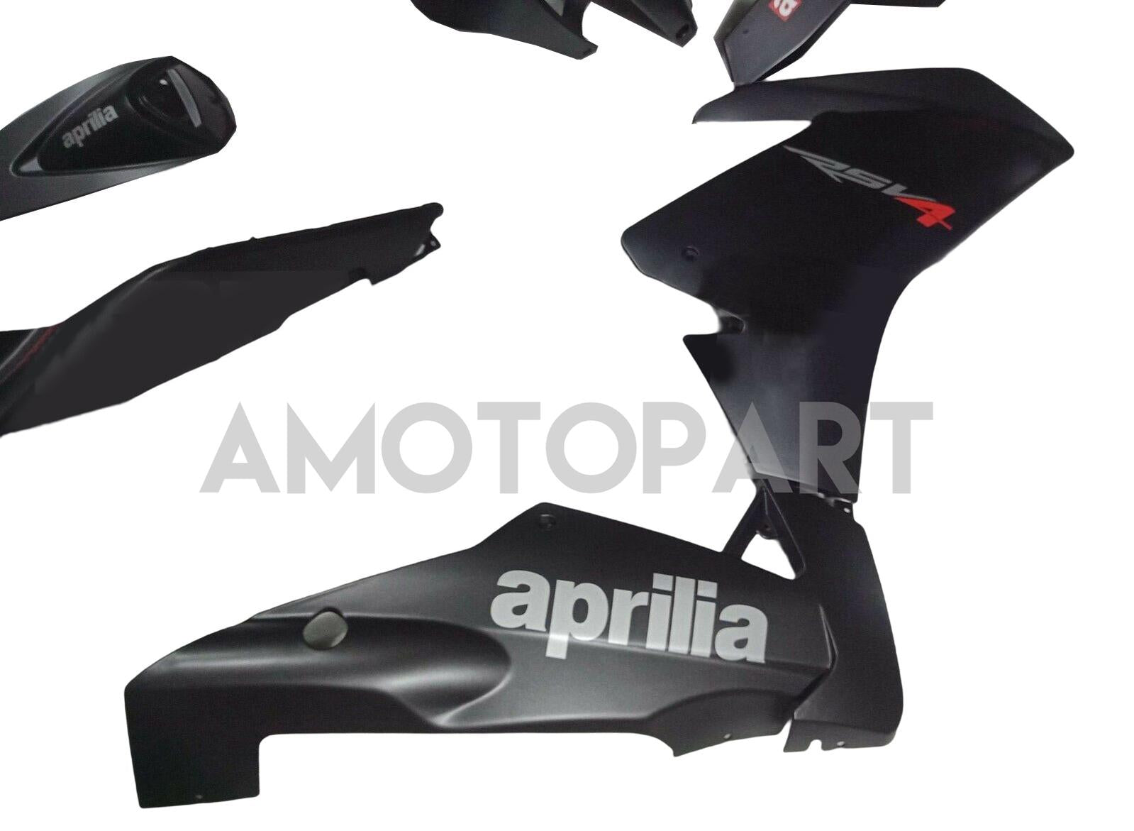 Amotopart Aprilia 2009-2015 RSV4 1000 Matte Black Fairing Kit