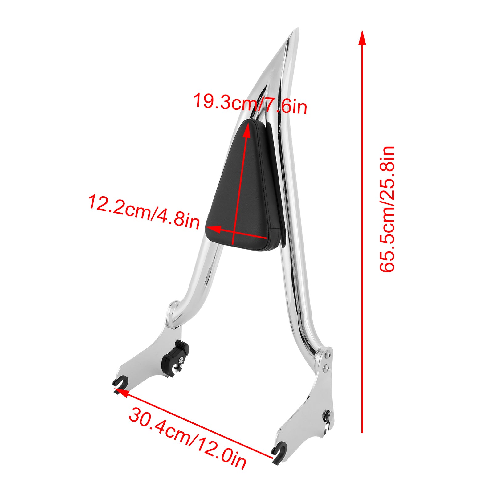 1997-2008 Road King Street Glide Road Glide Passagier Sissy Bar Rückenlehne