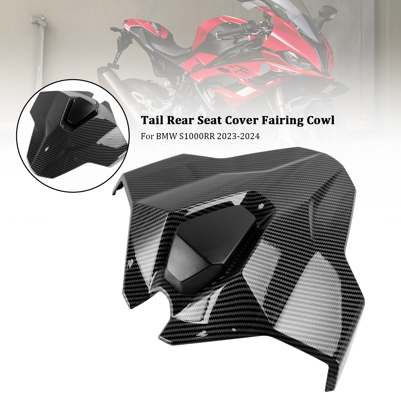 23-24 BMW S1000RR Svans baksäte Cover Fairing Cowl