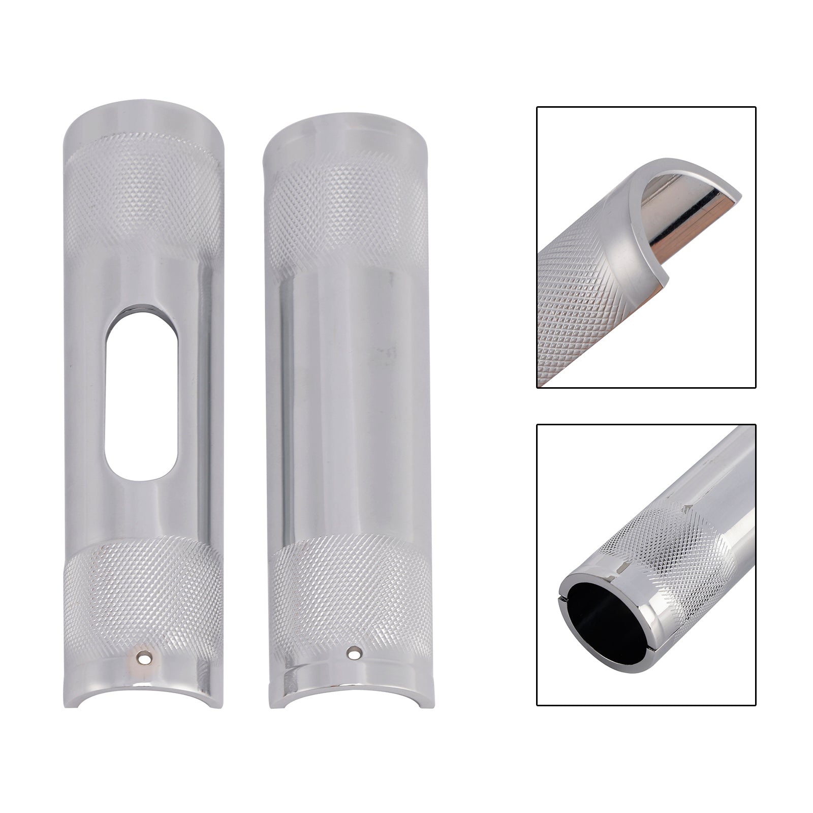 Dyna Road Glide Road Kingw 1-1.25" Diameter Rising Handlebar Adapter Chrome