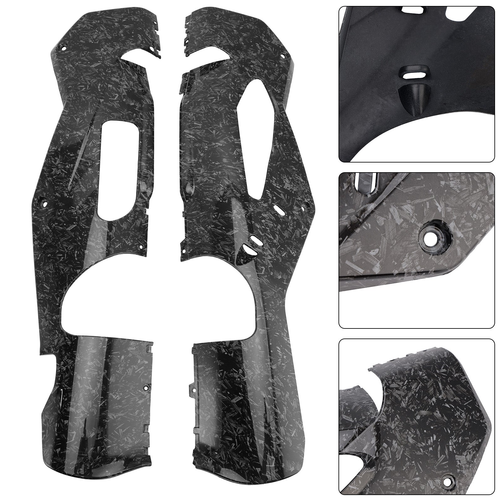 2021-2024 Aprilia RSV4 Lower Side Fairings Full Belly Pan Plate Cover