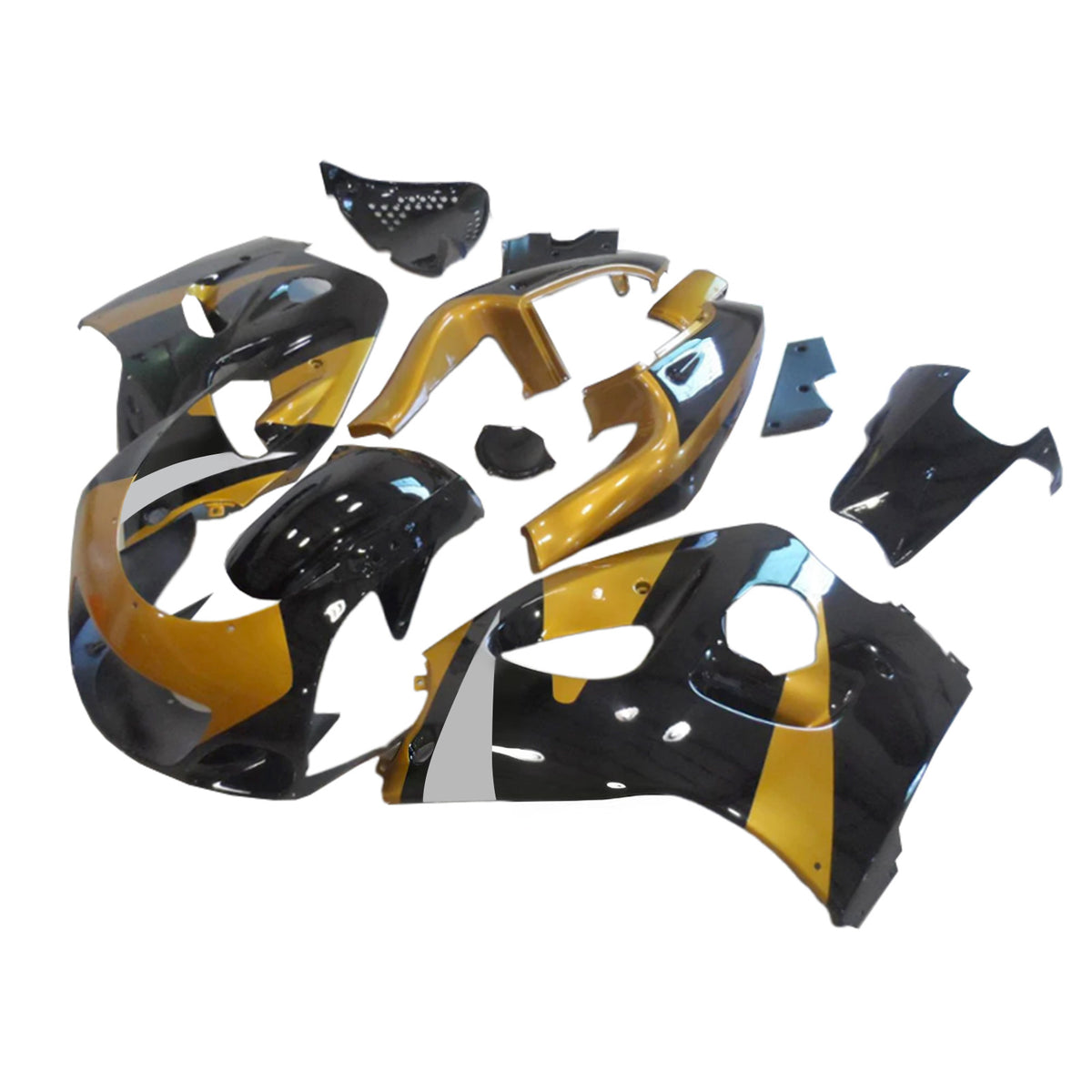 Amotopart 1996-2000 1996-1999 Suzuki GSX-R600 GSX-R750 Grå sort hvidguld kåbesæt