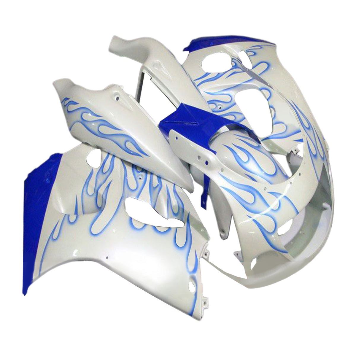 Amotopart 1996–2000 1996–1999 Suzuki GSX-R600 GSX-R750 Grau Blau Weiß Verkleidungsset