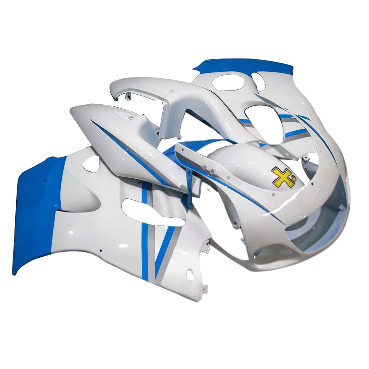 Amotopart 1996-2000 1996-1999 Suzuki GSX-R600 GSX-R750 Blue Grey Fairing Kit