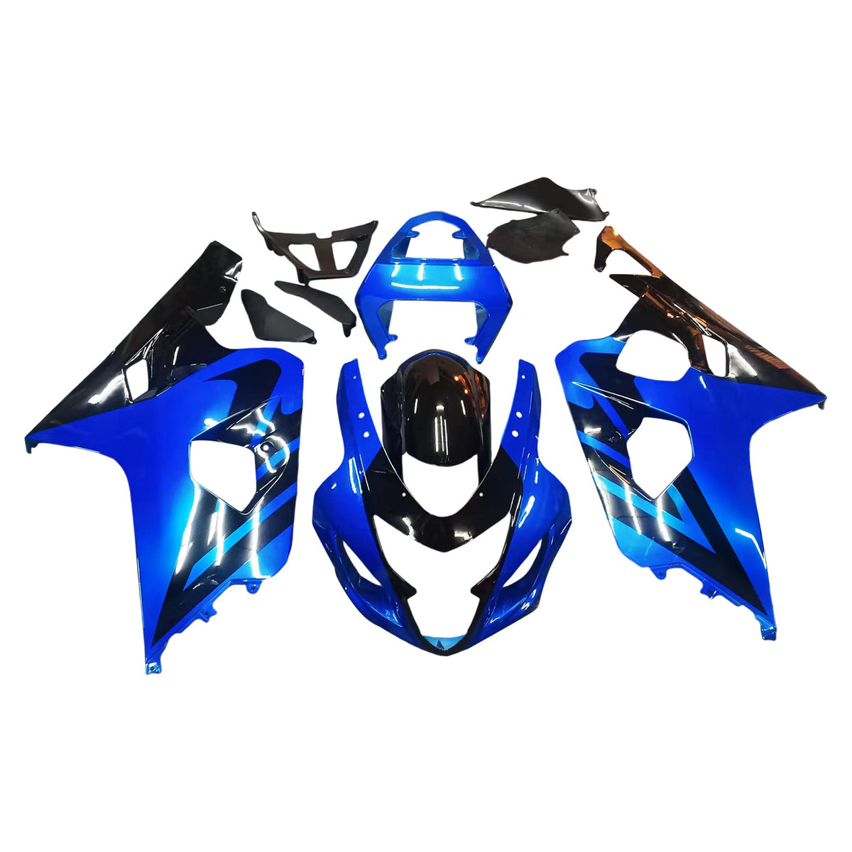 Amotopart 2004-2005 Suzuki GSX-R600 750 K4 blauw zwart wit kuipset