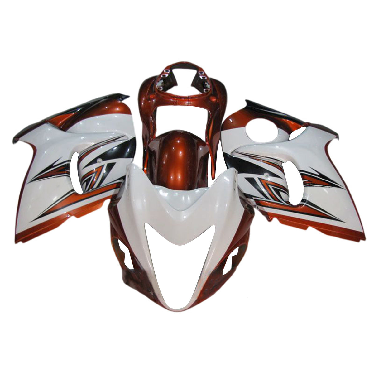 Amotopart 2008-2020 Suzuki Hayabusa GSX1300R White Gray Red Black Fairing Kit