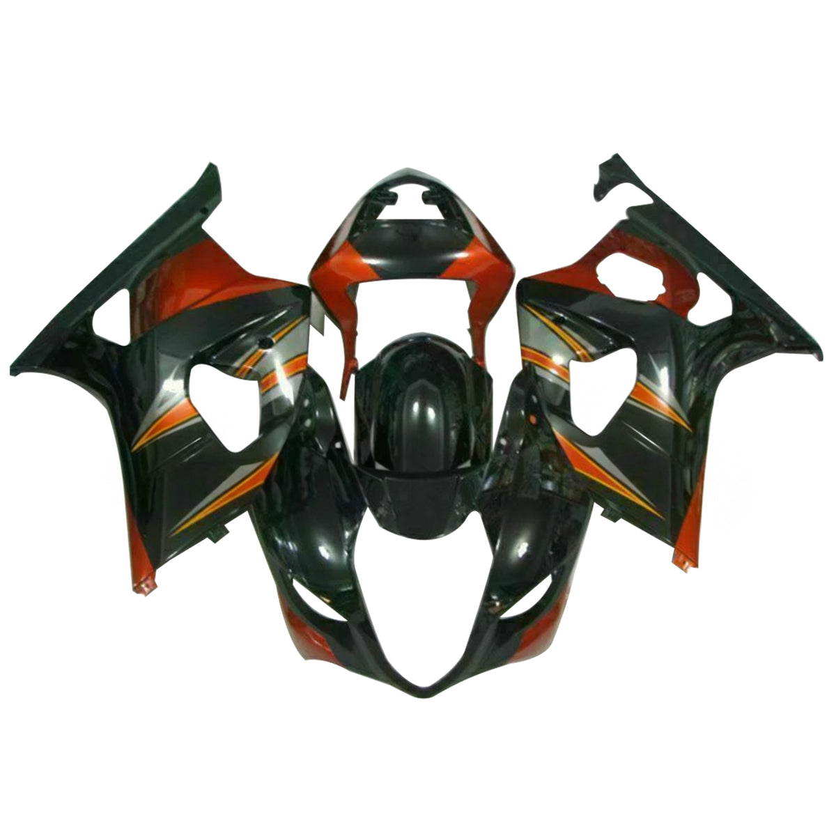 Amotopart 2003-2004 Suzuki GSX-R1000 K3 White Black Orange Fairing Kit