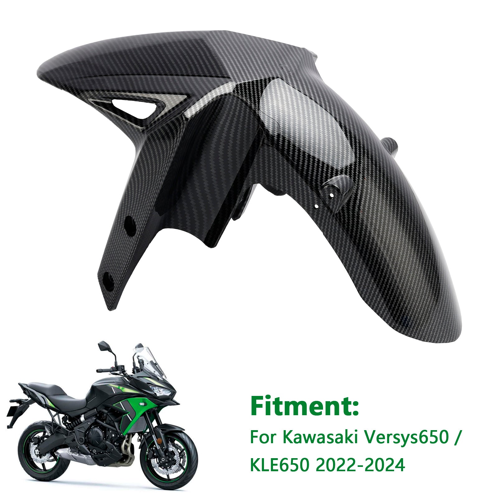 22-24 Kawasaki Versys 650 KLE650 guardabarros delantero carenado