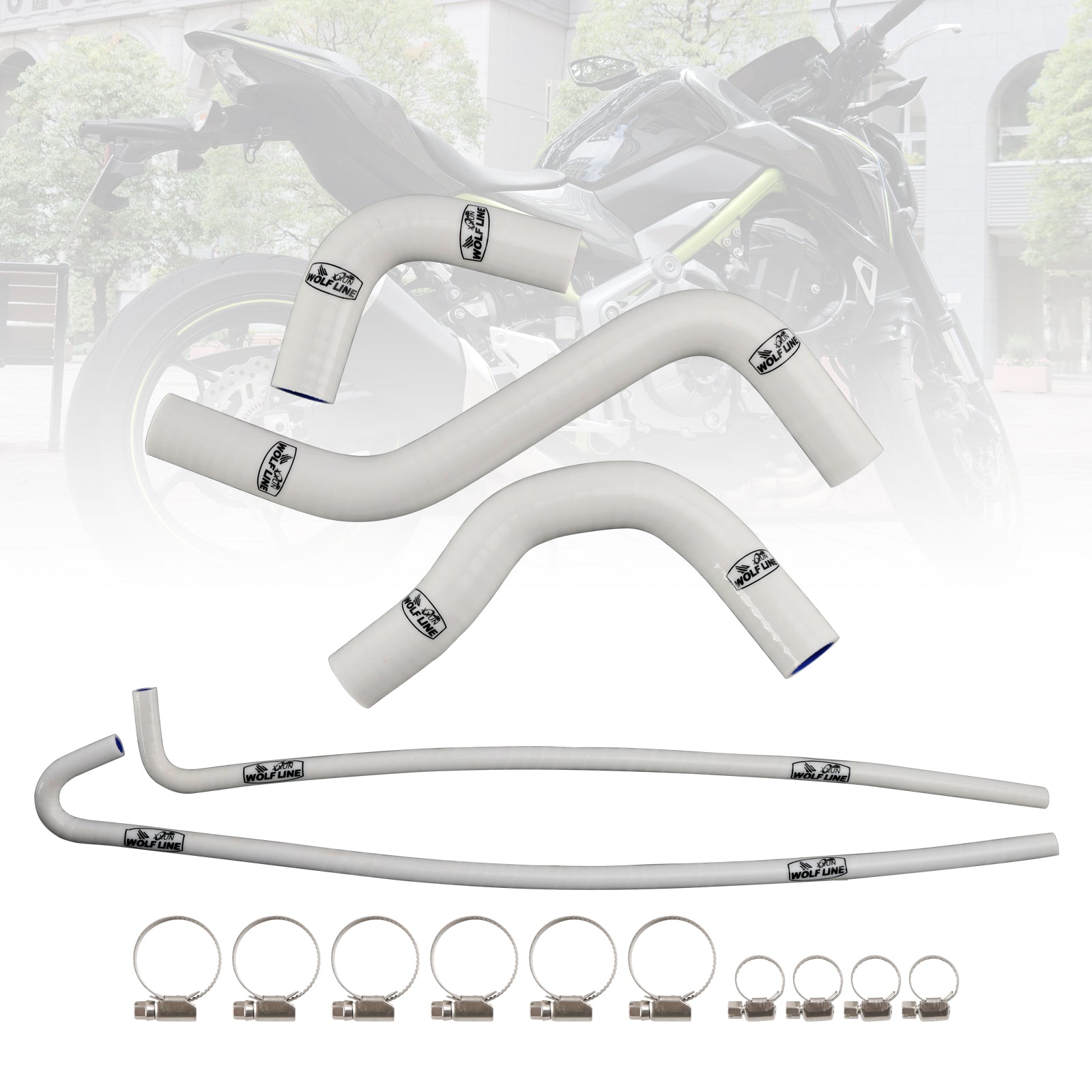 17-24 Kawasaki Z900 & 17-25 Z900RS Silicone Radiator coolant Hose kit