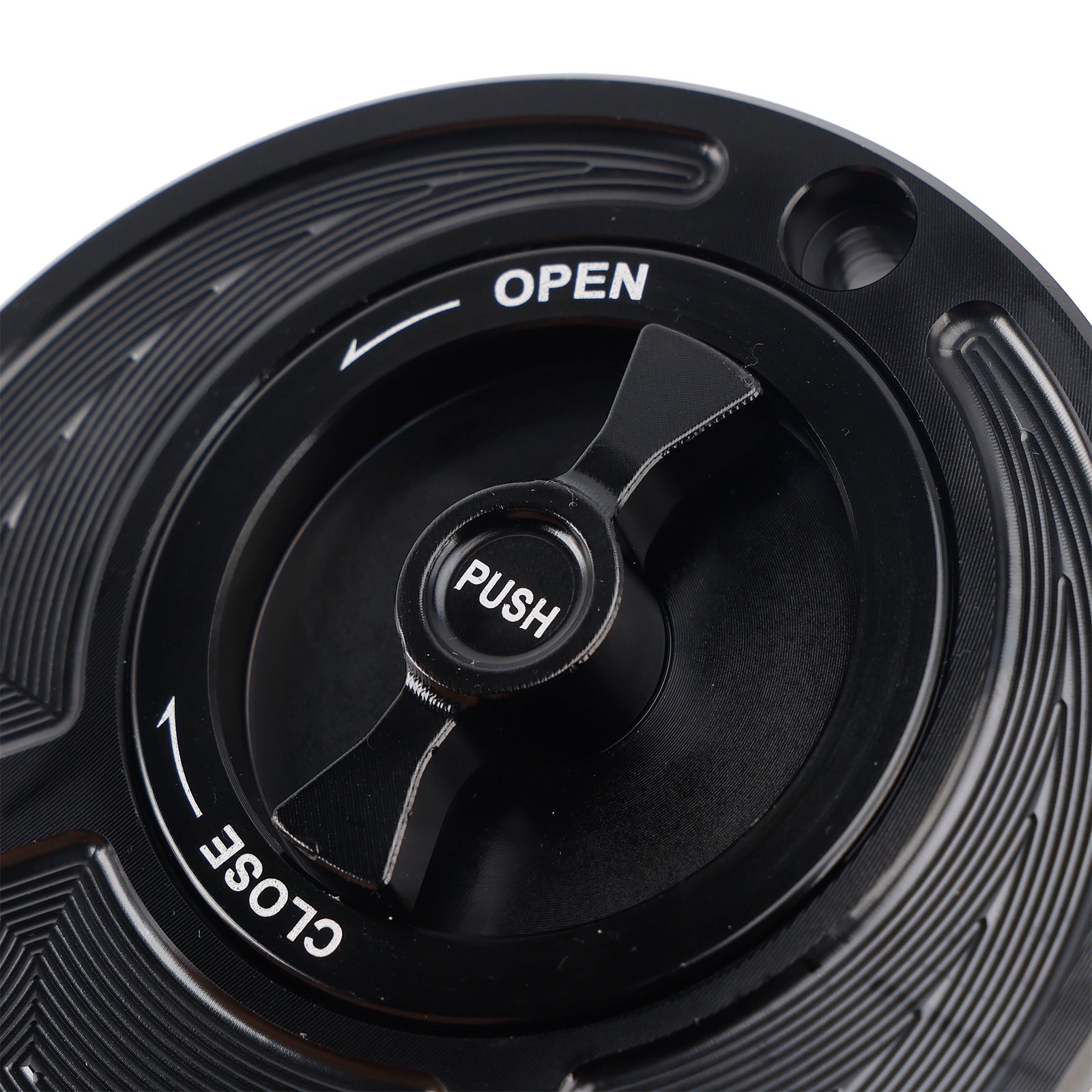 Yamaha FZ1 FZ6 FZ8 YZF R1 R6 R3 FZR 750 CNC Black Keyless Fuel Filler Cap