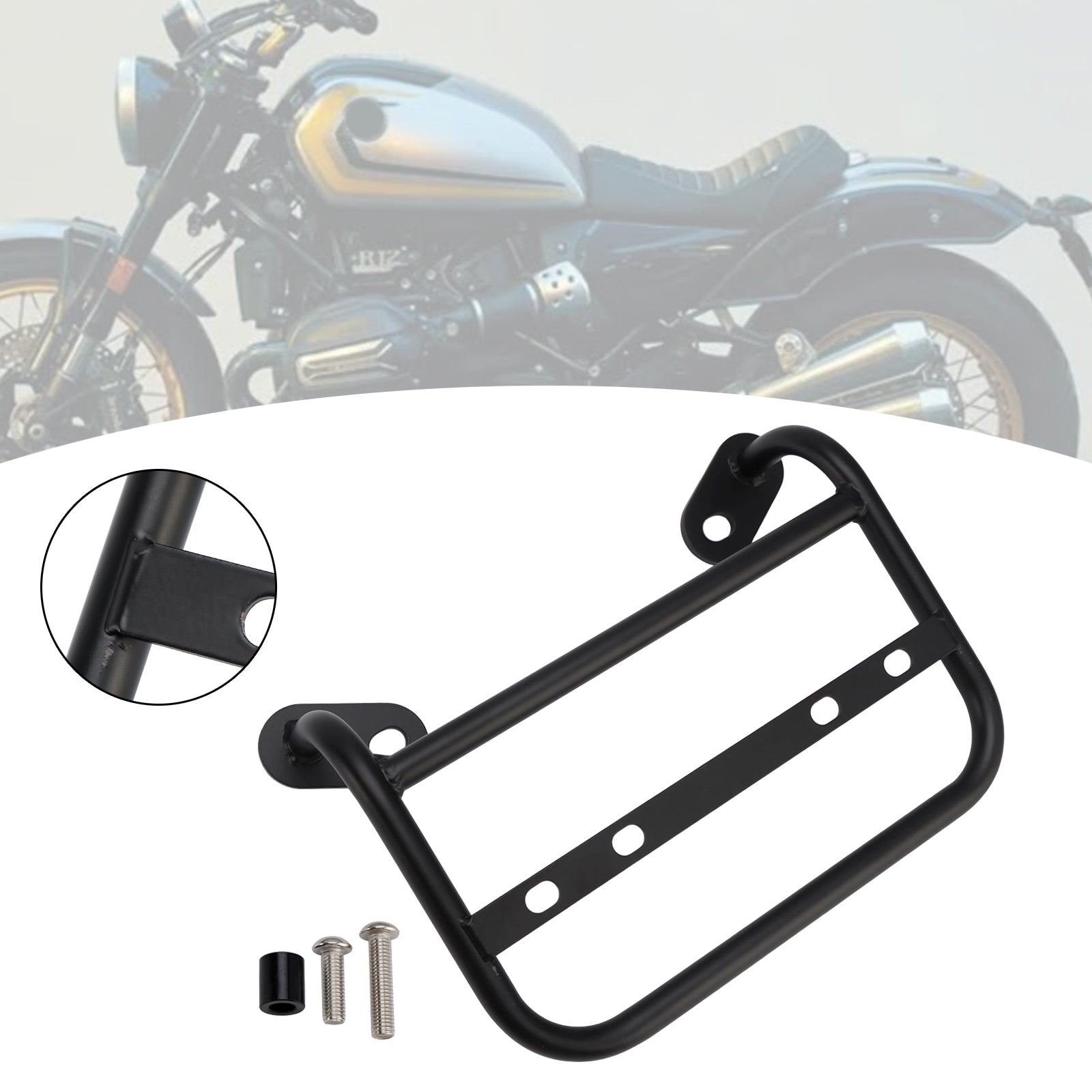 2024-2025 Bmw R12 Right Side Bag Racks Saddlebag Mounting Bracket Black Steel
