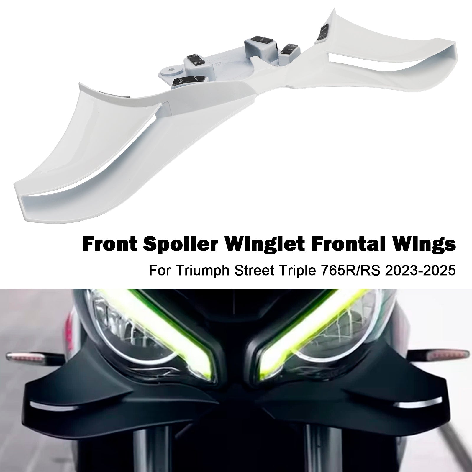 2023-2025 Street Triple 765R/RS Front Spoiler Winglet Frontal Wings