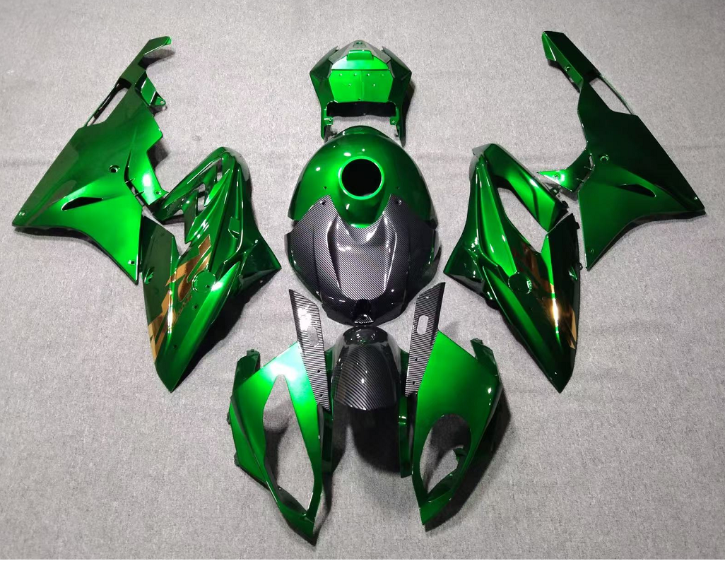 Amotopart BMW S1000RR 2015-2016 Kit de carenado negro de fibra de carbono