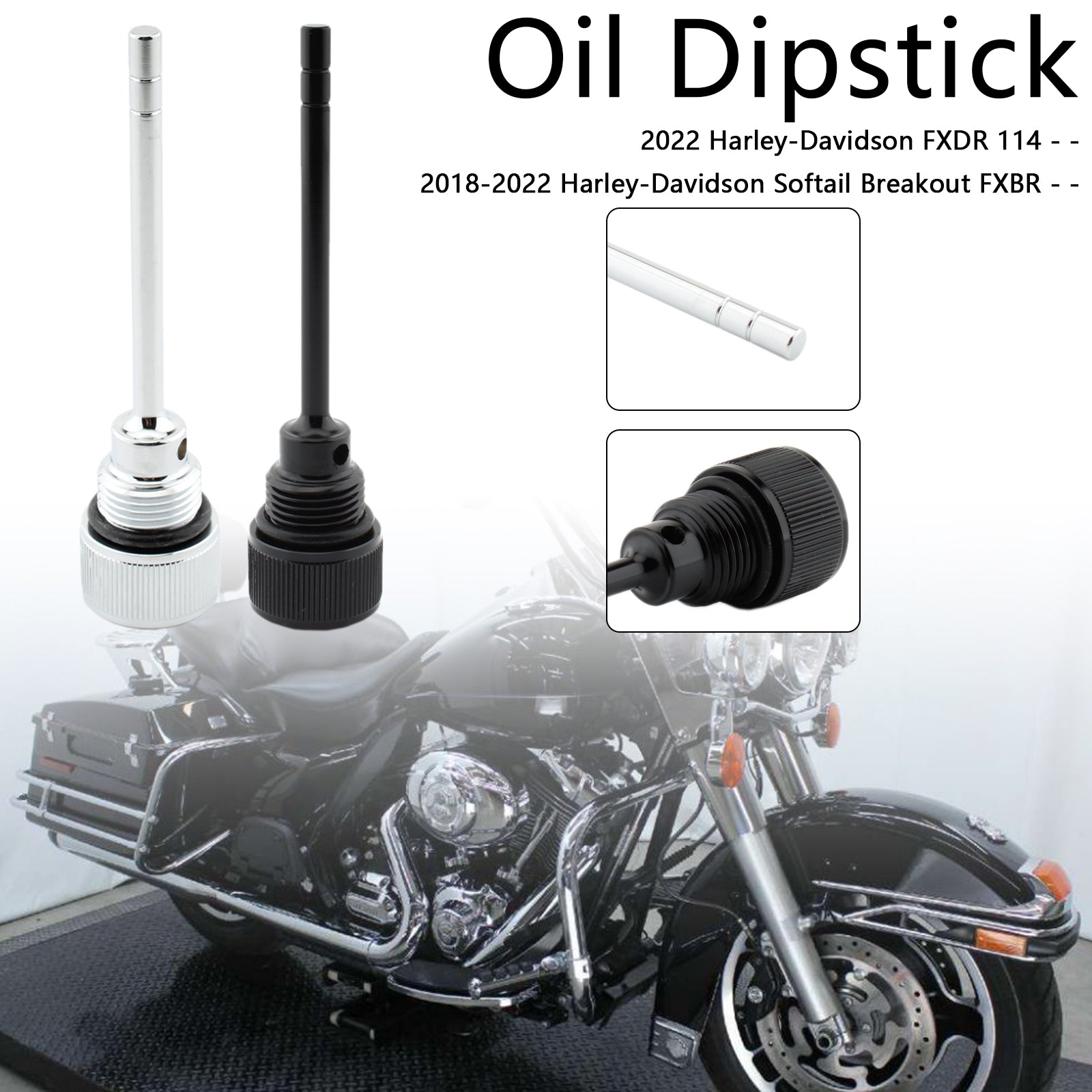 07-19 Softail Road Glide 1105-0022 Oil Dipstick Tank Cap Plug