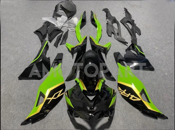 Amotopart 2019–2026 Kawasaki Ninja ZX25R ZX4R ZX4RR Grün Schwarz Verkleidungsset