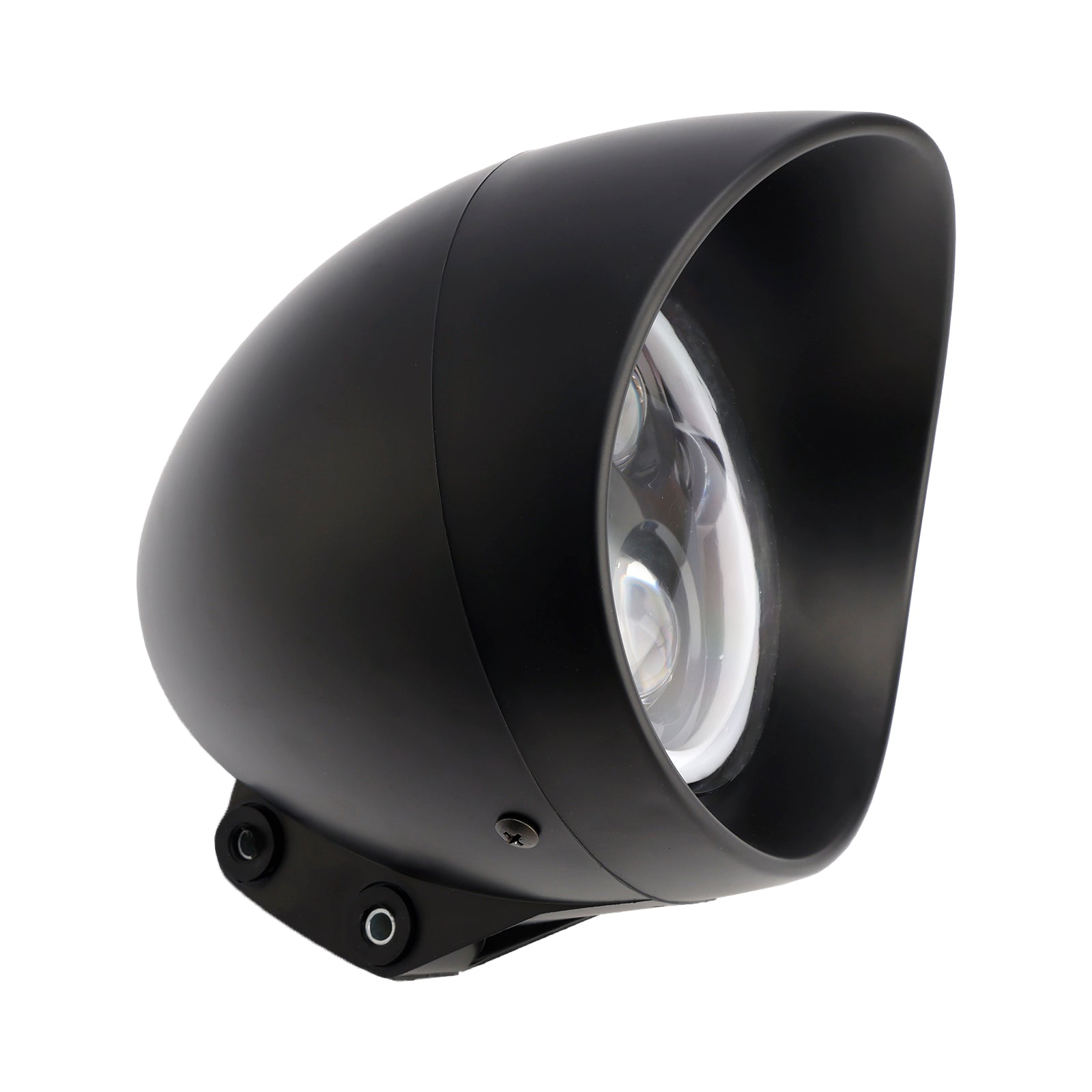 Motorcycle Universal Chrome 5.75" Headlight Lamp Spotlight 4-Bulbs