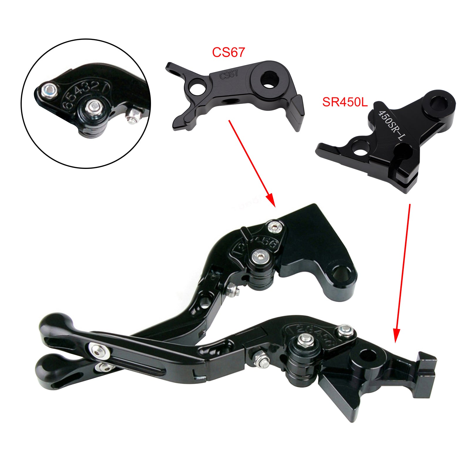 2024-2026 VOGE DS900X 900DSX Adjustable Clutch Brake Lever