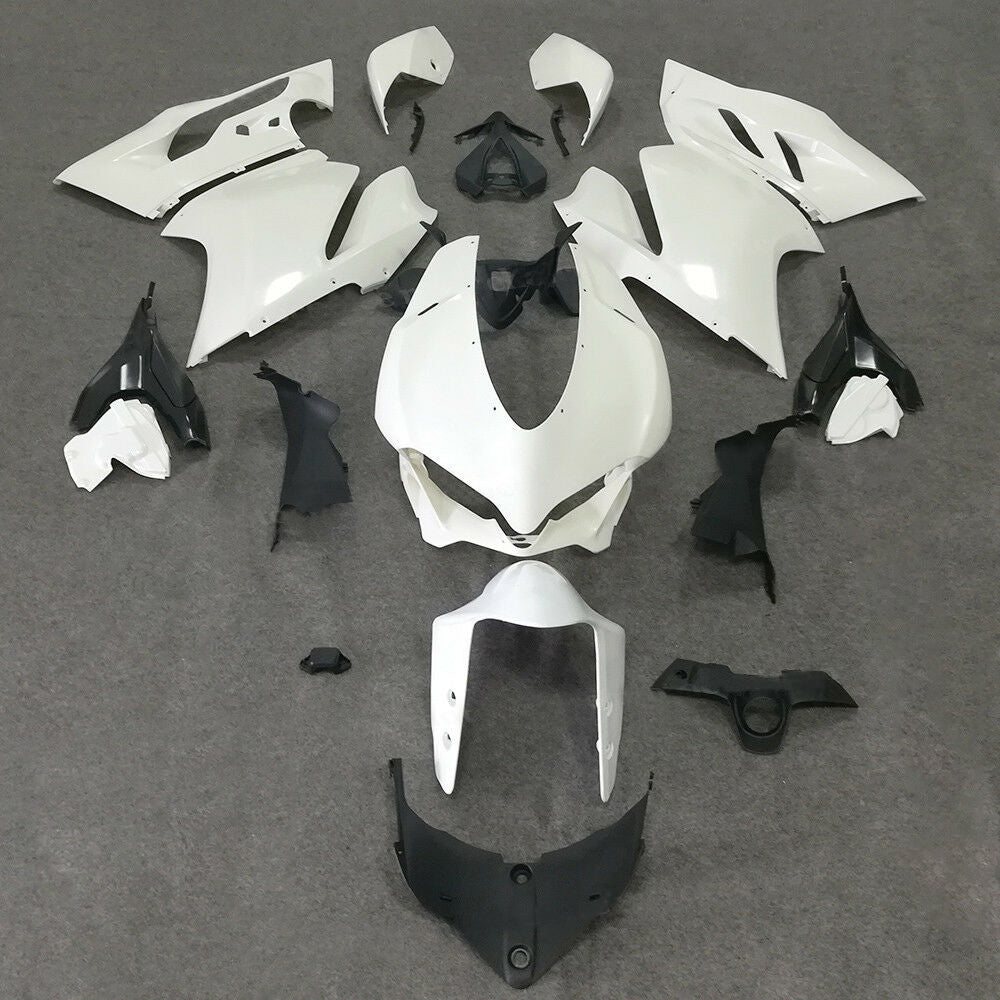Amotopart 2015-2020 Ducati 959 Glossy White Fairing Kit