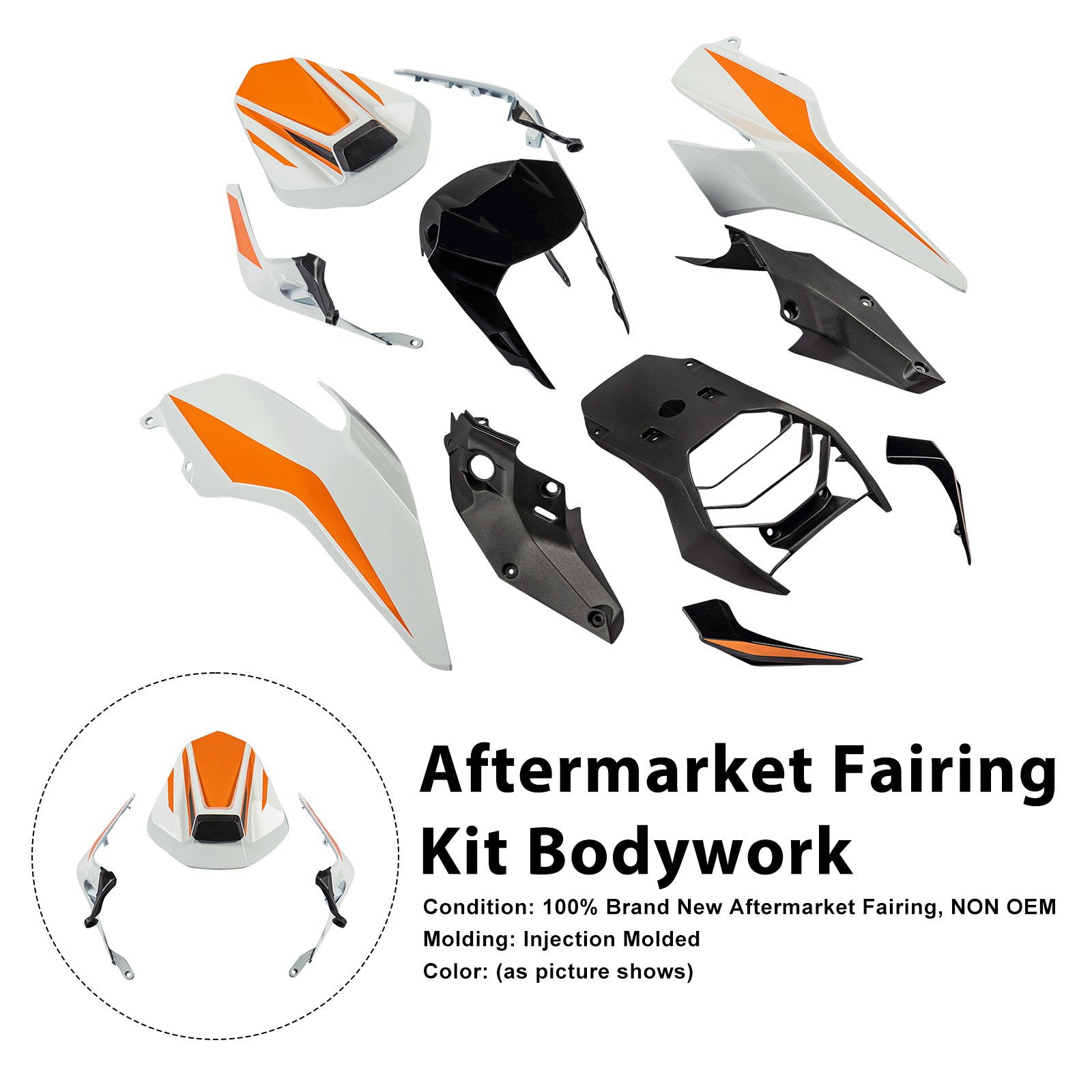 Amotopart 2017-2023 Duke 390 Fairing Kit