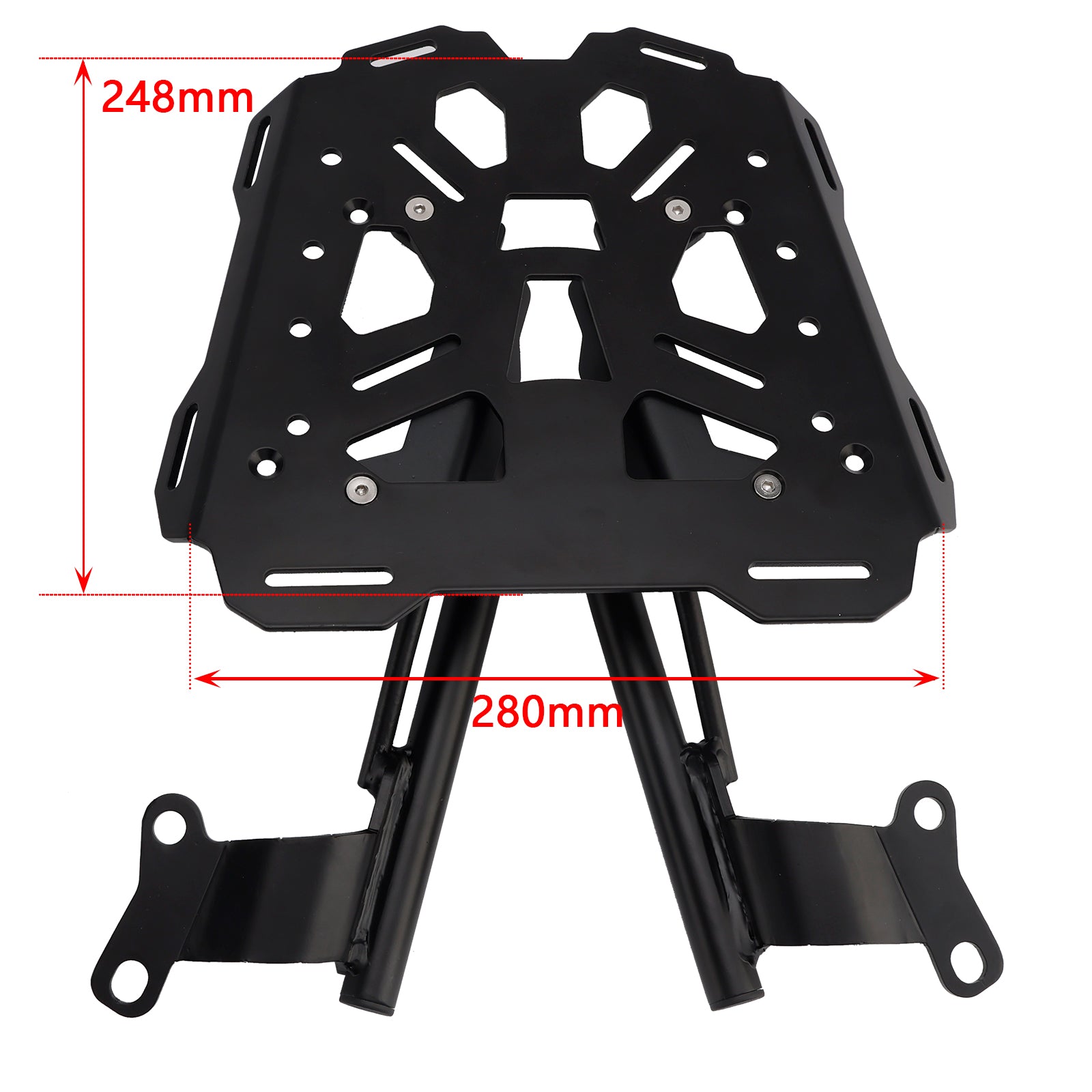2013-2023 Honda CB500F CB400 CB500X Rear Cargo Rack Luggage Carrier Black