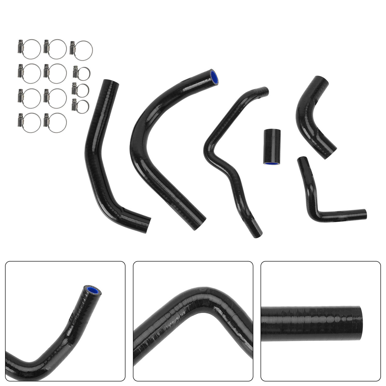 Kawasaki Z1000 Z1000SX Z1100 Silicone Radiator coolant Hose kit